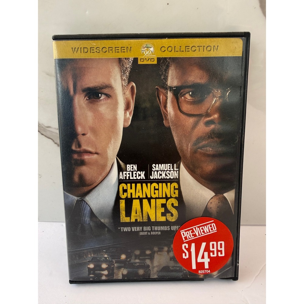 Changing Lanes DVD 2002 Ben Affleck Samuel L Jackson Widescreen Collection